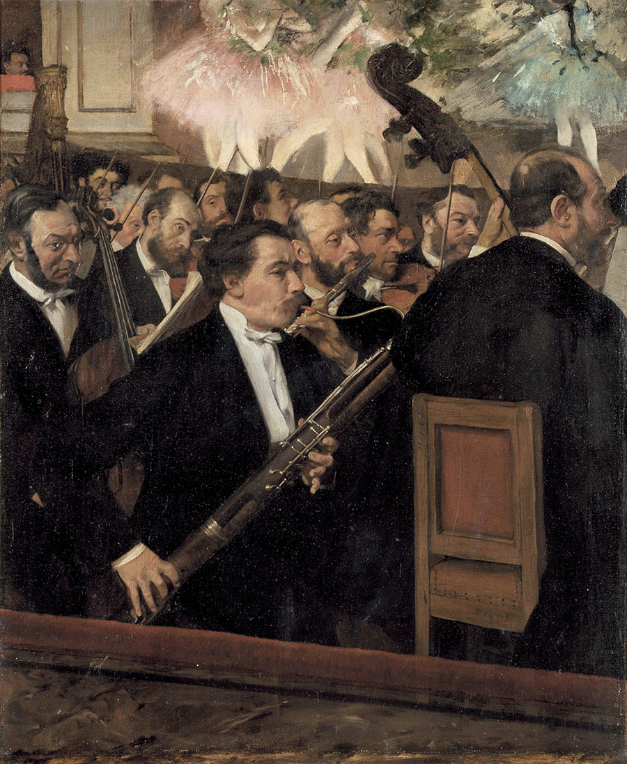 Edgar Degas, L'Orchestre de l'Opera, Abbildung: RMN Grand Palais, Musee d'Orsay, Herve Lewandowski