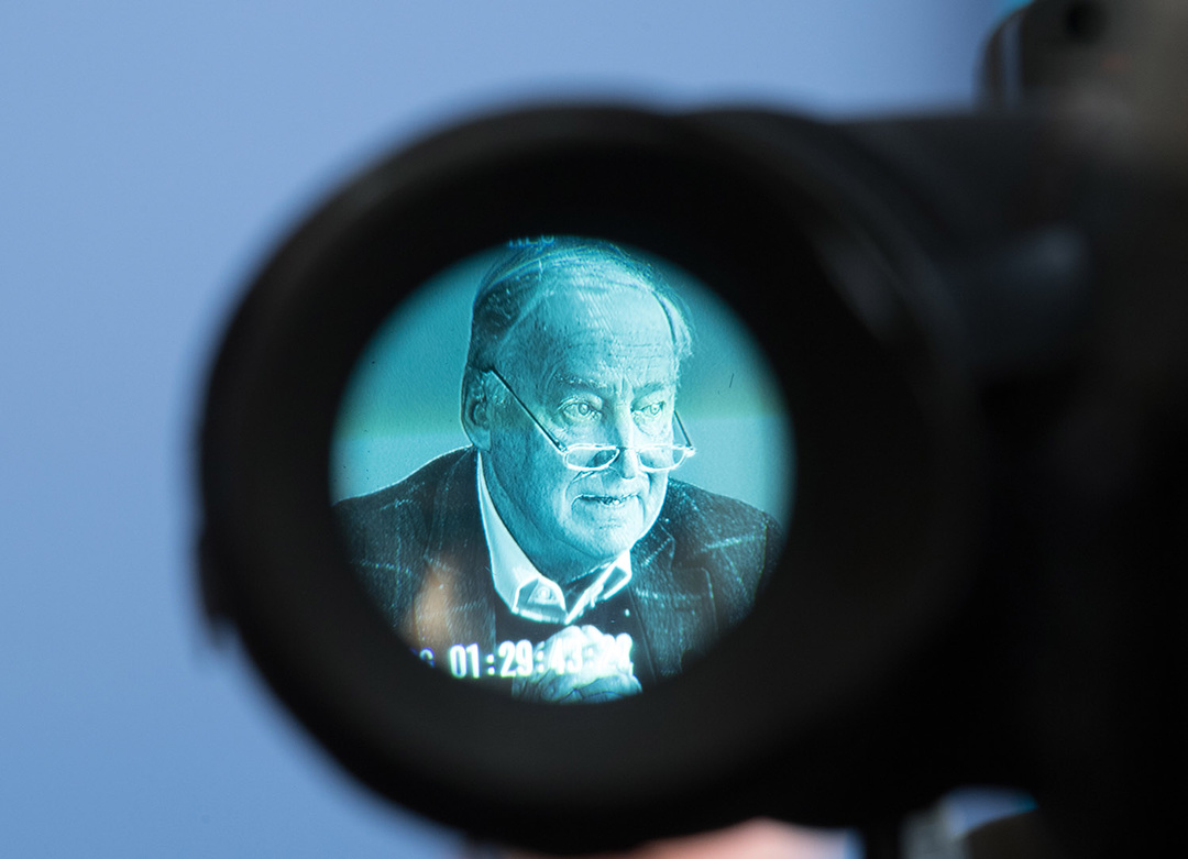 Alexander Gauland während einer Pressekonferenz, Foto: picture alliance/Soeren Stache/dpa