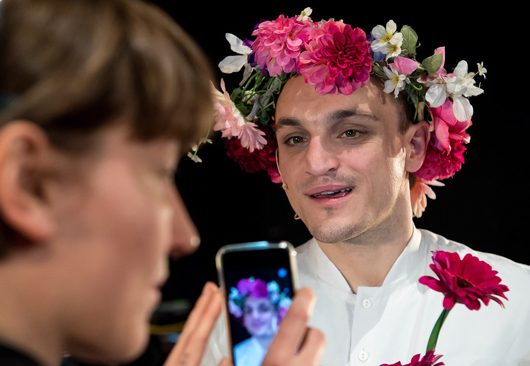 Franz Rogowski während einer Fotoprobe für das Stück «Wut» an den Münchner Kammerspielen, Foto: Sven Hoppe/dpa
