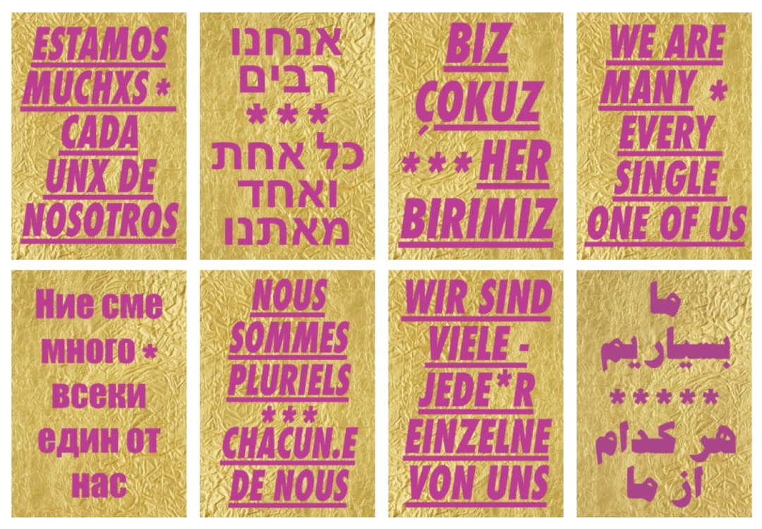 Verschiedene Plakte von «Die Vielen«