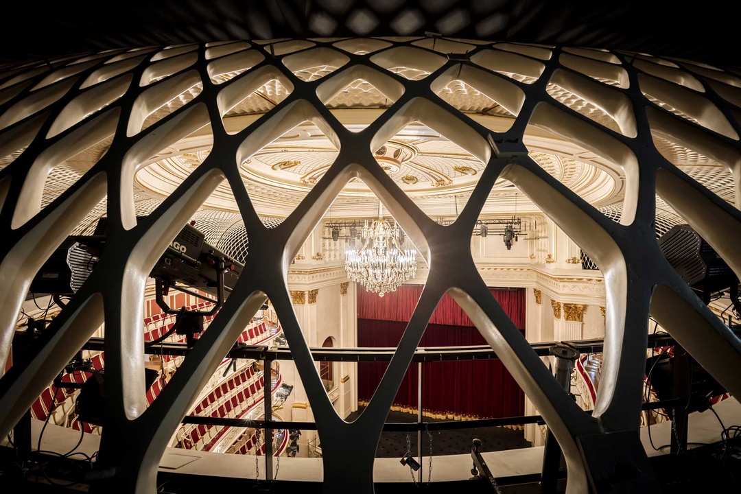 Blick durchs neue Gewölbe der Staatsoper Unter den Linden, Foto: Gordon Welters