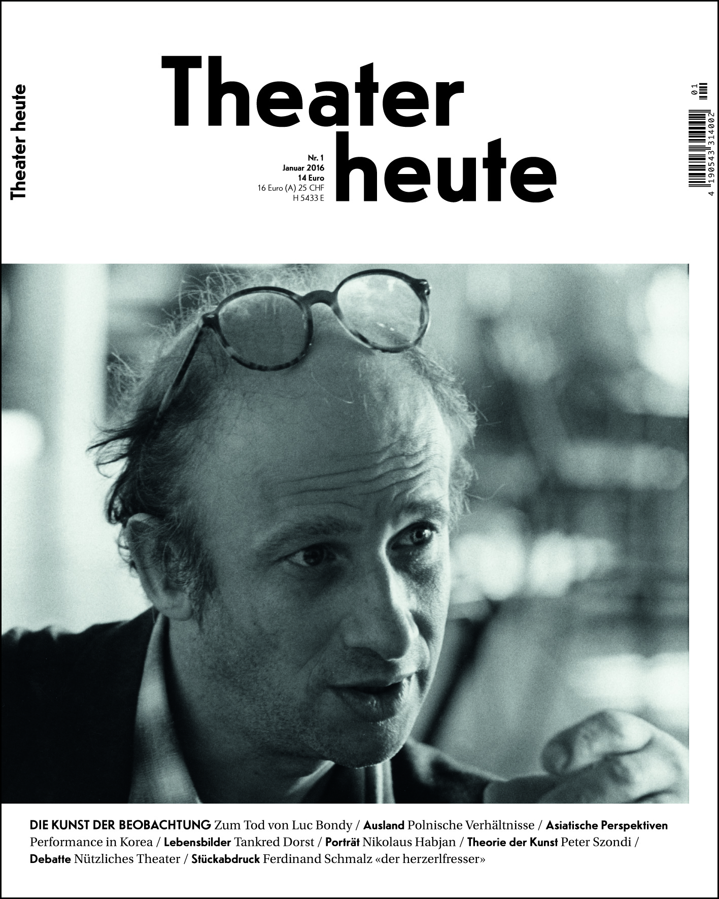Theater heute Januar (1/2016)