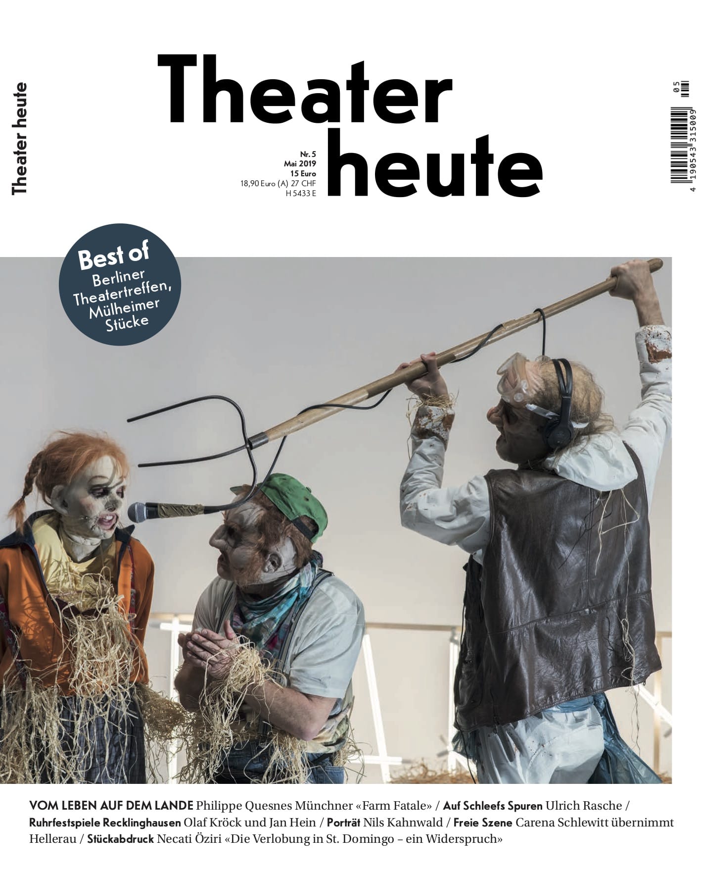 Theater heute Mai (5/2019)