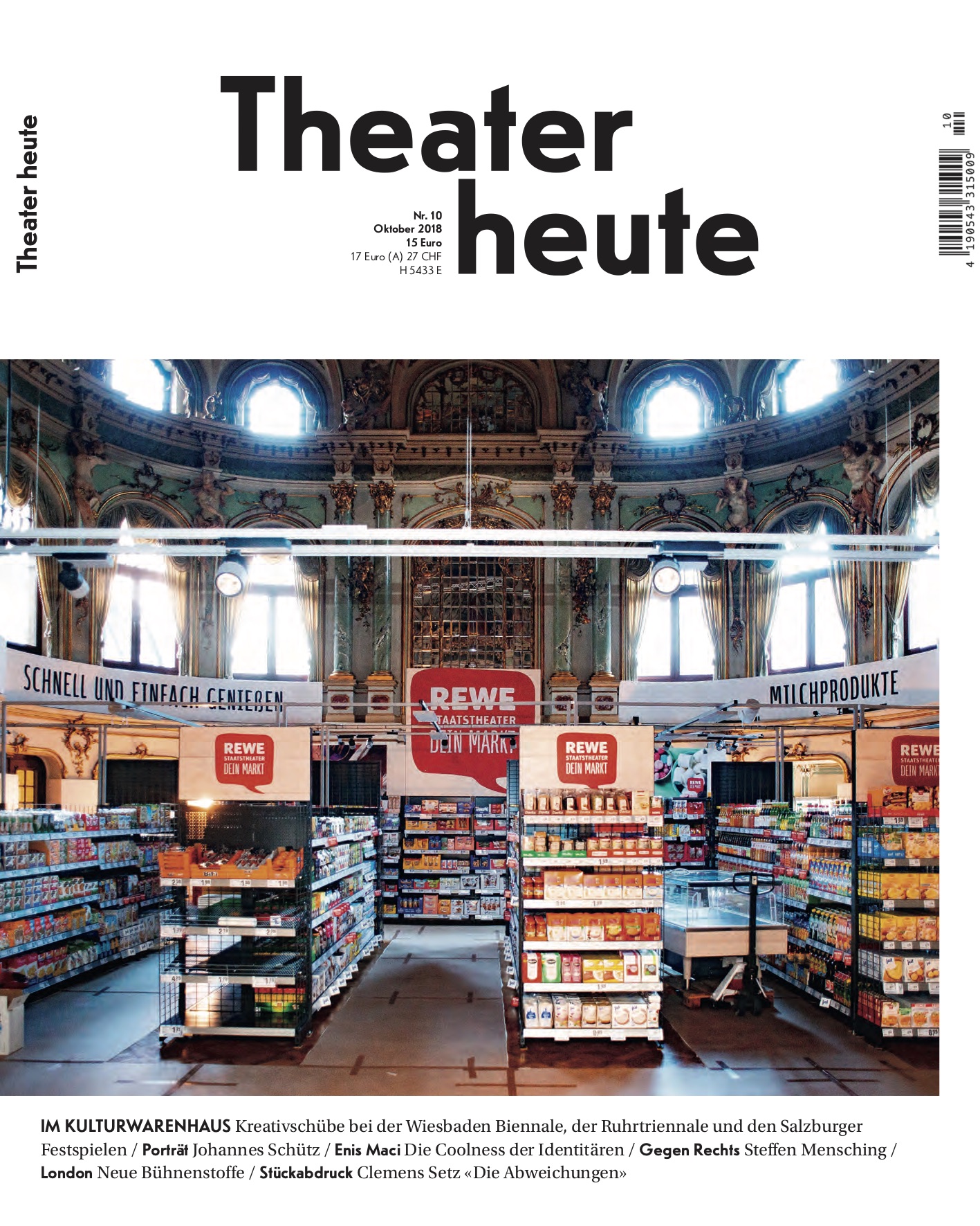 Theater heute Oktober (10/2018)