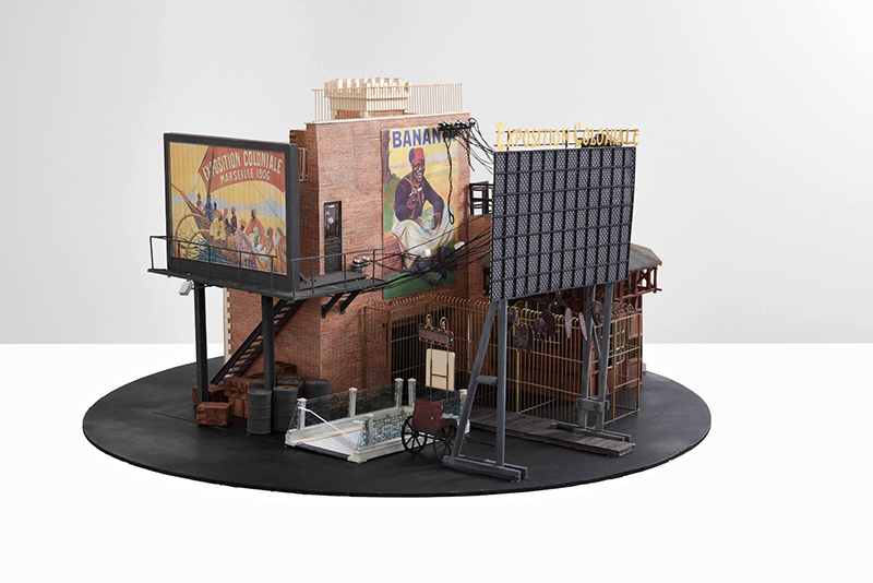Gebautes Bühnenbildmodell zu Frank Castorfs Faust-Inszenierung von Aleksander Denic (2017), Foto: Volksbühne Berlin