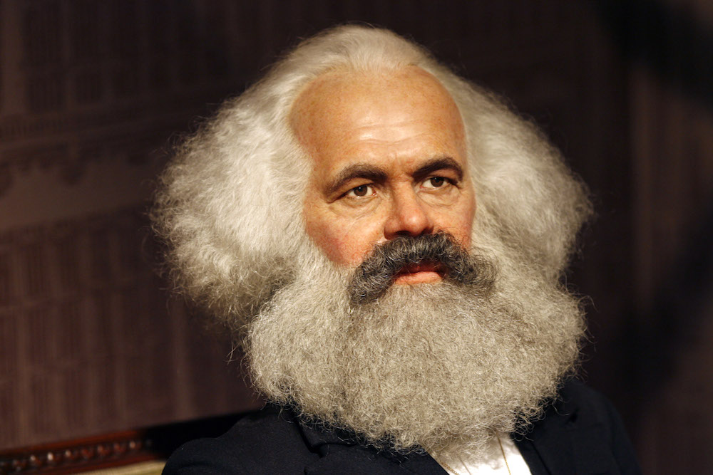 Karl Marx als Wachsfigur bei Madame Tussauds in Berlin.